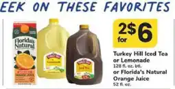 Safeway Turkey Hill Iced Tea or Lemonade or Florida's Natural Orange Juice offer