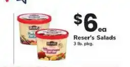 Safeway Reser's Salads offer