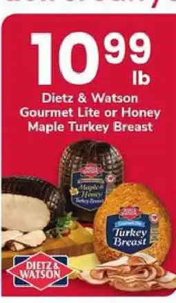 Safeway Dietz & Watson Gourmet Lite or Honey Maple Turkey Breast offer