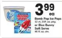 Safeway Bomb Pop Ice Pops or Blue Bunny Soft Serve offer