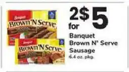 Safeway Banquet Brown'N Serve Sausage offer