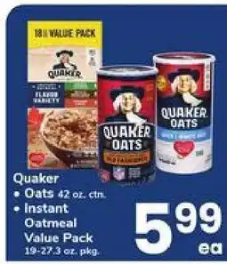 Safeway Quaker Oats offer