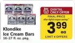 Safeway Klondike Ice Cream Bars offer