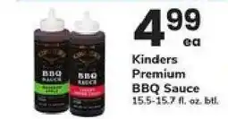 Safeway Kinders Premium BBQ Sauce offer