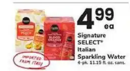 Safeway Signature SELECT Italian Sparkling Water offer
