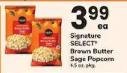 Safeway Signature SELECT Brown Butter Sage Popcorn offer