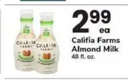Safeway Califia Farms Almond Milk offer