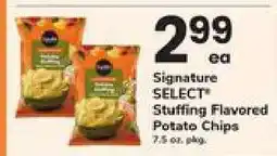Safeway Signature SELECT Stuffing Flavored Potato Chips offer