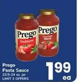 Safeway Prego Pasta Sauce offer