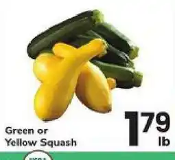 Safeway Green or Yellow Squash offer