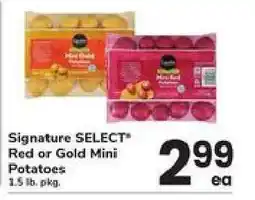 Safeway Signature SELECT Red or Gold Mini Potatoes offer