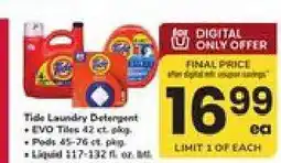 Safeway Tide Laundry Detergent offer