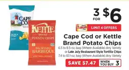 ShopRite Cape Cod or Kettle Brand Potato Chips offer