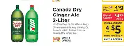 ShopRite Canada Dry Ginger Ale 2- liter offer