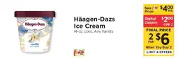 ShopRite Häagen Dazs Ice Cream offer