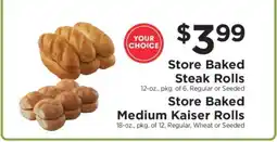 ShopRite Store Baked Rolls offer