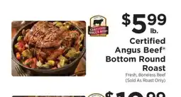ShopRite Certified Angus Beef Bottom Round Roast offer