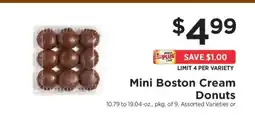 ShopRite Mini Boston Cream Donuts offer