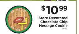 ShopRite Store Decorated Chocolate Chip Message Cookie offer