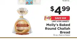 ShopRite Molly’s Baked Round Challah Bread offer