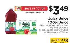 ShopRite Juicy Juice 100% Juice offer
