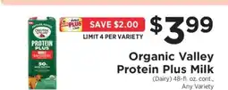 ShopRite Organic Valley Protein Plus Milk offer