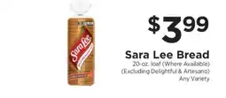 ShopRite Sara Lee Bread offer