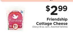 ShopRite Friendship Cottage Cheese offer