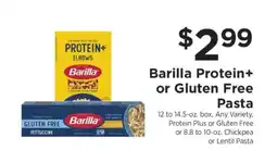 ShopRite Barilla Protein+ or Gluten Free Pasta offer