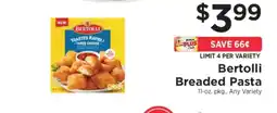 ShopRite Bertolli Breaded Pasta offer