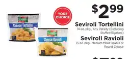 ShopRite Seviroli Tortellini or Ravioli offer