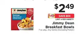 ShopRite Jimmy Dean Breakfast Bowls offer