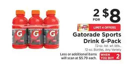 ShopRite Gatorade Sports Drink 6-Pack offer