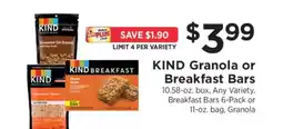 ShopRite KIND Granola or Breakfast Bars offer