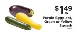 ShopRite Purple Eggplant, Green or Yellow Squash offer
