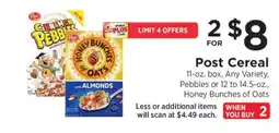 ShopRite Post Cereal offer