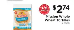 ShopRite Mission Whole Wheat Tortillas offer