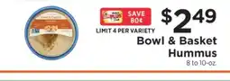 ShopRite Bowl & Basket Hummus offer