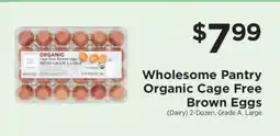 ShopRite Wholesome Pantry Organic Cage Free Brown Eggs offer