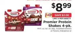 ShopRite Premier Protein Shakes 4-pk offer