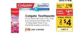 ShopRite Colgate Toothpaste offer