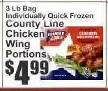 Key Food County Line Chicken Wing Portions offer