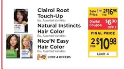 ShopRite Clairol Hair Color offer