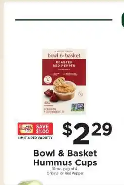 ShopRite Bowl & Basket Hummus Cups offer