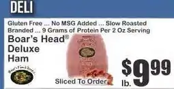Key Food Boar's Head Deluxe Ham offer