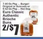 Key Food Euro Classic Authentic Brioche Buns offer