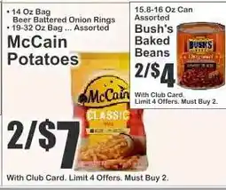 Key Food McCain Potatoes offer