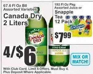Key Food Snapple Tea 12 Pack offer