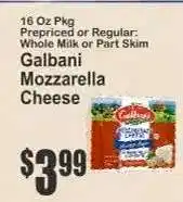 Key Food Galbani Mozzarella Cheese offer