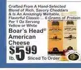 Key Food Boar's Head American Cheese offer